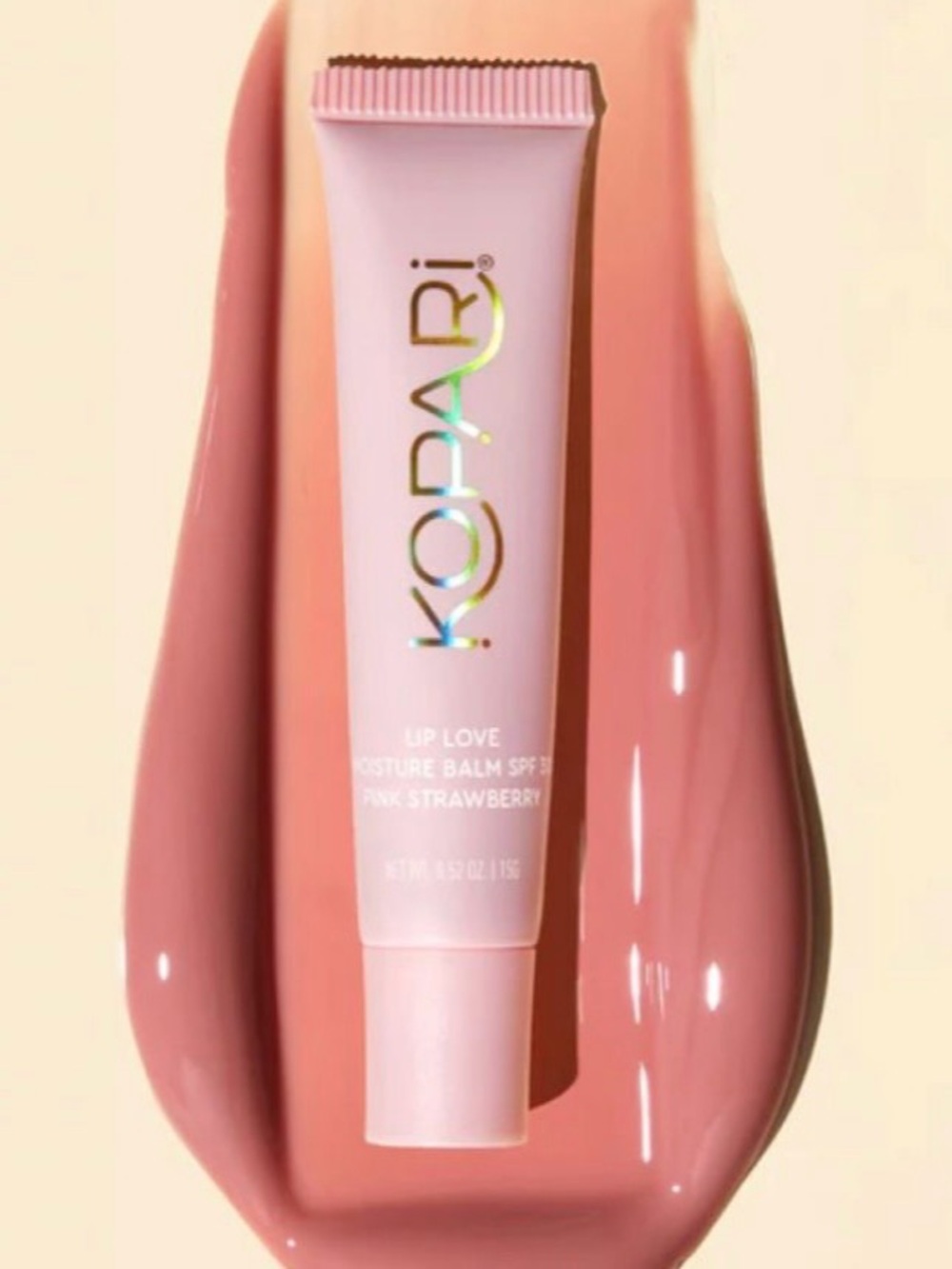Kopari Lip Love Moisture Balm SPF 30 in Pink Strawberry Shade